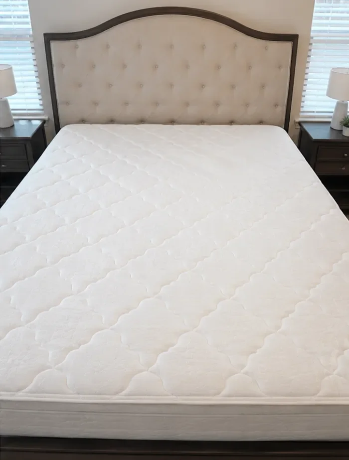 Mattress sanitised and looking clean after professional treatment